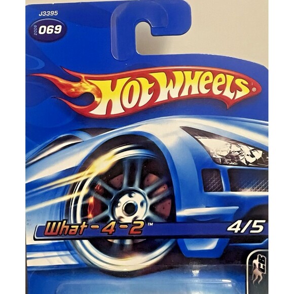 2006 Hot Wheels #69 Chrome Burnez 4/5 WHAT-4-2 Chrome Red-Tampo w/PR5 Spoke - Picture 4 of 7